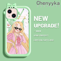 เคส Chenyyka สำหรับ iPhone 13 iPhone 13 Pro iPhone 13 Pro iPhone 13 Pro ลายการ์ตูนสาวสวย Little Monster Bknot Form เคสนิ่มทนต่อการเสียดสีเคสโทรศัพท์โปร่งใสฝาครอบป้องกันซิลิกาเจลเลนส์กล้องถ่ายรูป