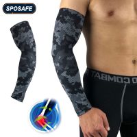 1PCS Sports Compression Arm Sleeves UV Protection Tattoo Sleeve Elbow Brace for Arthritis Lymphedema Basketball Cycling Golf Sleeves