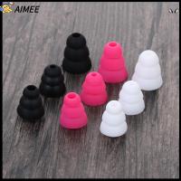 AIMEE 6pcs อ่อนนุ่ม ทดแทน หูฟัง หูฟัง สามชั้น ที่ครอบหูฟัง ซิลิโคน Eartips