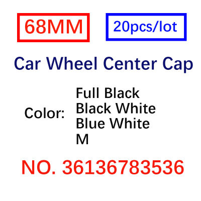 20pcslot 68mm 56MM 10pin Car Wheel Center Hub caps Rim Caps Covers 36136850834 For 1 3 5 7 X3 X5 36136783536 Car Accessories