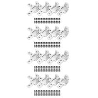 16-Pack 3030 Series 3-Way End Corner Bracket Connector with Screws for Standard 8mm T Slot Aluminum Extrusion Profile Hand Tool Parts Accessories