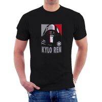 เสื้อยืดผ้าฝ้ายเสื้อยืดคอกลมแขนสั้นพิมพ์ลาย Star Wars Kylo RenL XL XXL 3XL  PR2Y