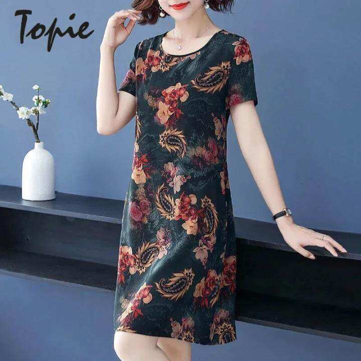 woman dress new design short sleeve comfortable large size dress for