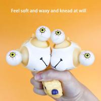 Stress Relief Toy Simulation Eyeball Cartoon Alpaca Pinch Toy Creative Soft TPR Squeezing Eye Popping Doll Decompression Toy Squishy Toys