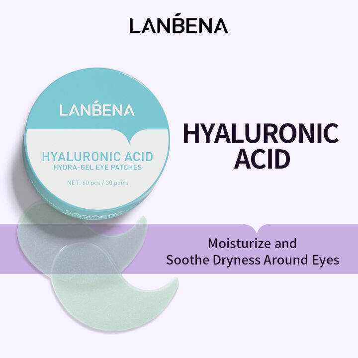 LANBENA Eye Mask Hyaluronic Acid Collagen Gel Moisturizing Eye Patch