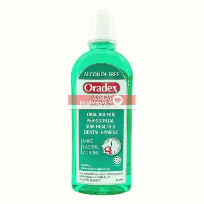 ORADEX Everyday Antiseptic Mouthwash 750ml Lazada