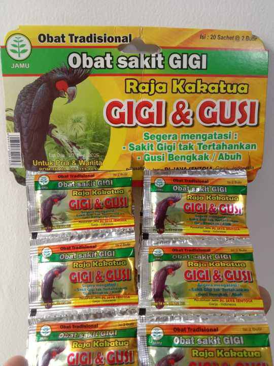 OBAT SAKIT GIGI RAJA KAKATUA / OBAT SAKIT GIGI DAN GUSI HERBAL / GRATIS