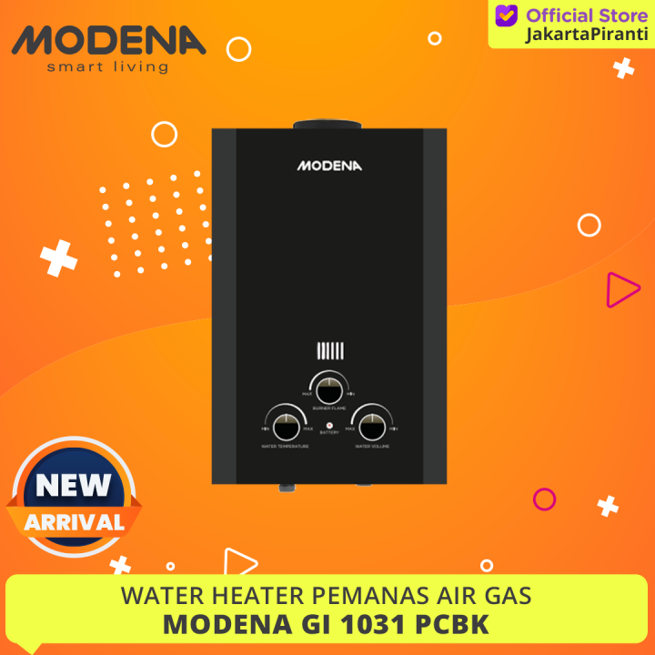 Modena Gas Water Heater Pemanas Air Gas 10 Liter Modena GI 1031 PCBK / GI  1031PCBK / GI1031PCBK | Lazada Indonesia