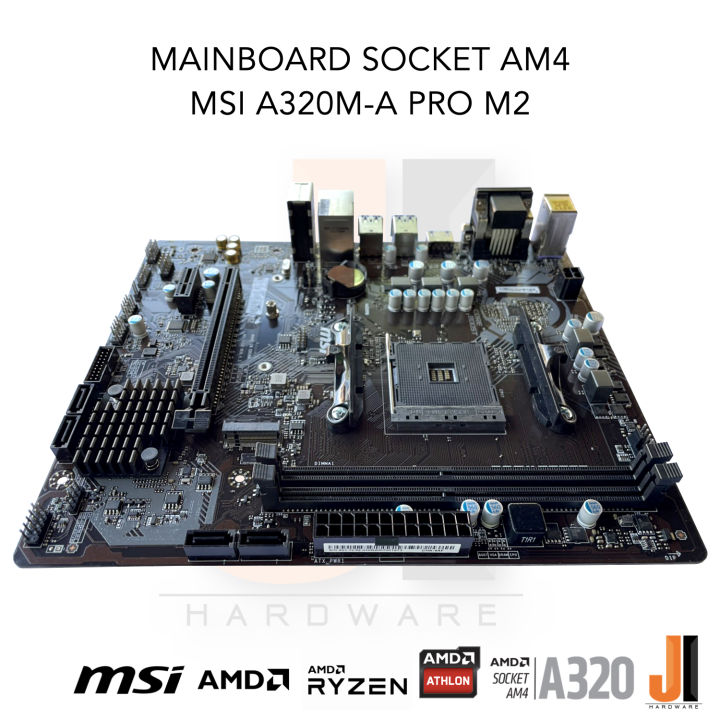 mainboard-msi-a320m-a-pro-m2-socket-am4-สินค้ามือสองสภาพดีมีการรับประกัน
