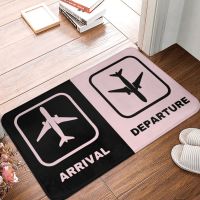 Popular The Exit Arrival Departure Doormat Bathroom Rectangle Entrance Balcony Mat Aircraft Logo Absorbent Floor Rug Door Mat