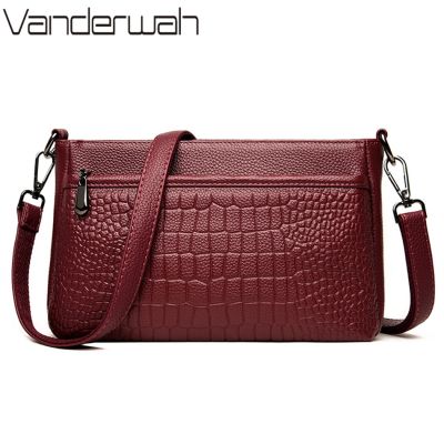 Luxury Cowhide Designer Leather Handle Bag for Female High Quality Woman Shoulder Messenger Bag Brand Ladies Handbags and Purses