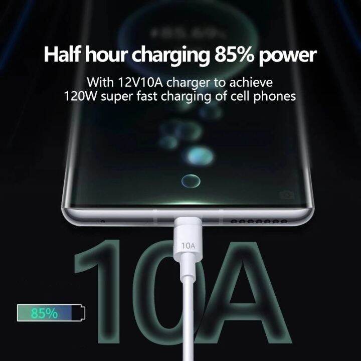 chaunceybi-10a-type-c-fast-charging-cable-for-usb-type-c-typec-data-cord-120w