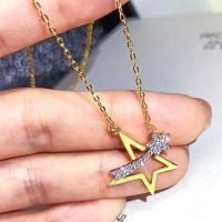 Huitan Romantic Five Pointed Star Pendant Necklaces Women Anniversary Valentine 39;s Day Love Gift Fashion Jewelry Drop Shipping