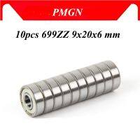 【In-demand】 PMGN 10PCS ABEC-5 699ZZ 699Z 699 ZZ 9X20X6 MmMiniature แบริ่ง619/9ZZ Balinera L2090ZZ 9*20 * * * * * * * 6