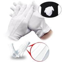 White Gloves Thin Performance Driving Security Lengthened Labor Buttons With Protection Gloves W8S3