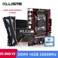 Kllisre LGA 2011-3ชุดวงจรหลัก Xon X99 E5 2666 V3 CPU 2ชิ้น X 8GB = 16GB 2666MHz หน่วยความจำ DDR4