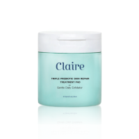 Claire Triple Prebiotic Skin Repair Treatment Pad กระปุกสีเขียว 60 แผ่น