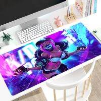 แผ่นรองเมาส์ Kawaii สีสันสดใสขนาดใหญ่ KDA Anime Sexy Gaming Mouse Pad แผ่นรองเม้าส์สำนักงาน