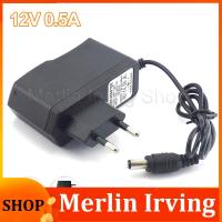 Merlin Irving Shop AC to 100-240V DC 12V 0.5A 500mA Camera Power Adapter Supply Charger Charging adapter for LED Strip Light 5.5mmx2.1mm E14