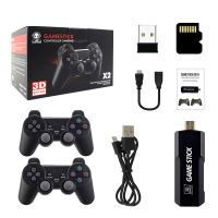 GD10 Ampown 4K 3D Joypad สำหรับจอสัมผัส32G 64G 128G เกมแพดไร้สายเครื่องคอนโซลวิดีโอเกม HD 60Fps 40000เกม Emuelec4.3กล่องเกม FC