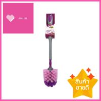 แปรงไนลอนล้างสุขภัณฑ์ BE WISH 360 องศา สีม่วงTOILET CLEANING BRUSH WITH NYLON BRISTLES BE WISH 360-DEGREE PURPLE **ด่วน สินค้าเหลือไม่เยอะ**