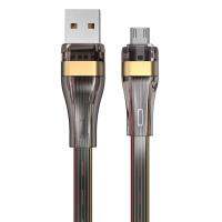 สายไมโคร Usb โปร่งใสเต็มรูปแบบ5a ชาร์จเร็ว Andriod Redmi Mobile Htc สายเคเบิ้ลสำหรับ Samsung Xiaomi สายรับส่งข้อมูลโทรศัพท์