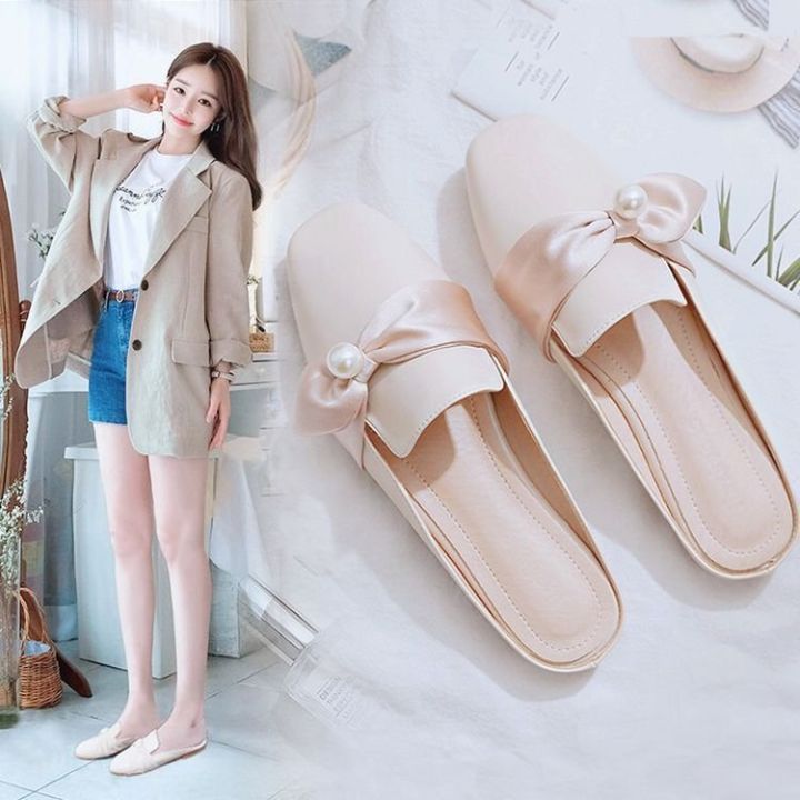 starlight-angela-free-shipping-ส่งฟรี-รองเท้าคัทชูสตรี-ส้นแบนใหม่ฤดูร้อน2023รองเท้าเปิดส้นเกาหลี