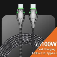 7A USB ชนิด C สาย100W สำหรับ Honor 70Pro สายชาร์จเร็ว Huawei USB-C ชาร์จสายชาร์จสำหรับซัมซุง Xiaomi OPPO Realme VIVO OnePlus สายแปลง