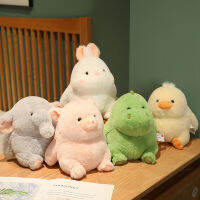 หมอนสัตว์ Fat Dun Series Pink Pig Bunny Dinosaur Mup Doll Doll ของเล่นตุ๊กตาข้ามพรมแดนการค้าต่างประเทศ