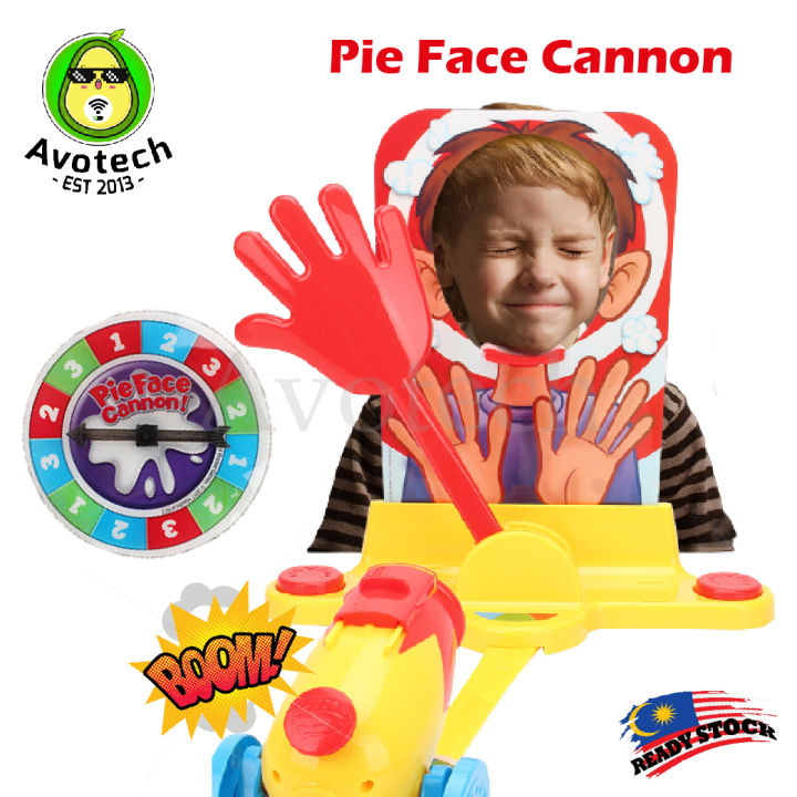Pie in Face Cannon Game Whipped Cream Family Board Game New 