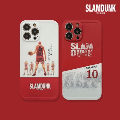 [สินค้าใหม่ในสต็อก] บาสเกตบอลอะนิเมะ S Lam Dunk 10ผู้เล่นกรณีโทรศัพท์สำหรับ iPhone 13 12 11 14 Pro Max X XS XR 7 8บวก Hanamichi Sakuragi การ์ตูนปก