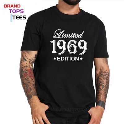 Funny Summer Style Limited Edition 1969 T Shirts Retro Birthday Short Sleeve O Neck Cotton Men Made In 1969 T-Shirt Tops