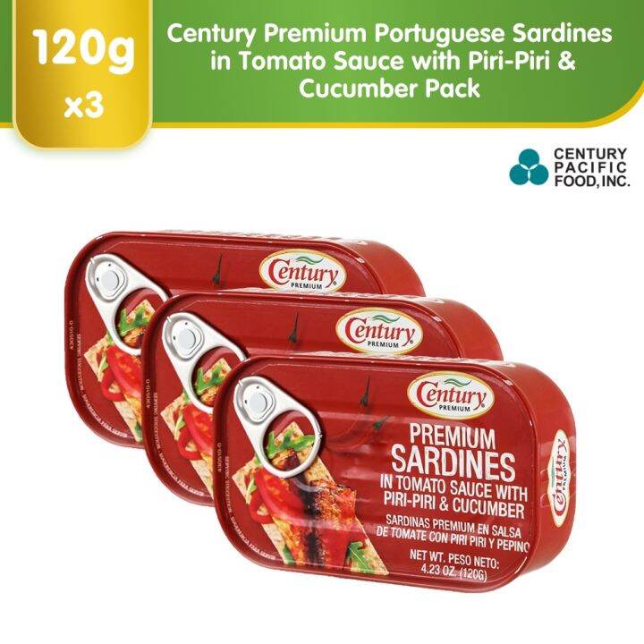 Century Premium Portuguese Sardines in Tomato Sauce with PiriPiri