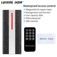 Standalone Door Access Control RFID M1 Card Reader IP68 Waterproof Outdoor 3000 Users Wiegand Output Input Master Card Programer Household Security Sy