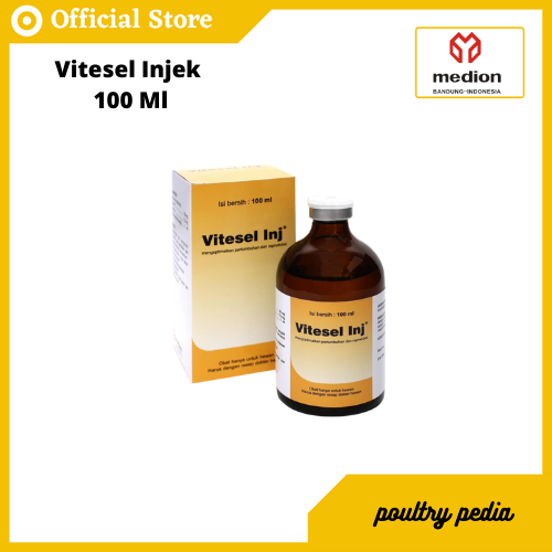 VITESEL Inj 100ml Vitamin E dan Selenium obat untuk menambah