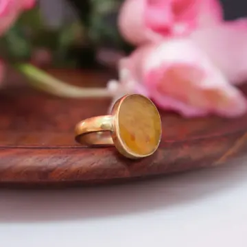 Buy Natural Certified Yellow Sapphire / Pukhraj Panchadhatu Rashi Ratan  Astrological Purpose Ring Handmade Ring for Man & Woman, Gift for Her  Online in India - Etsy