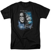 Harry Potter Always T Mens Licensed Wizard Movie Tee Serverus Snape Black