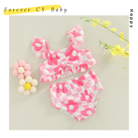 【Forever CY Baby】ชุดว่ายน้ำบิกินี่เด็กทารกหญิงตั้งครรภ์ชุดฤดูร้อนพิมพ์ลายดอกไม้ชุดว่ายน้ำเด็กชุดว่ายน้ำชายหาด