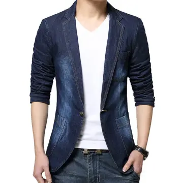 Casual jeans clearance blazer