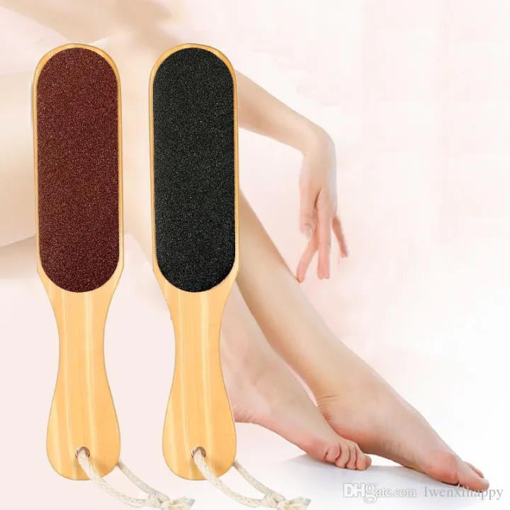 JJ autumn Professional Spa Quality Foot Rasp/Callus Remover Double Sided  Wood Foot File For Pedicure