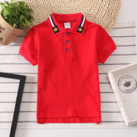 Boys Polo Shirts Short Sleeve Kids Shirt Boys Collar Tops Tees Fashion Baby Boys Girls Shirts 3-7Years Child Breathable Clothes