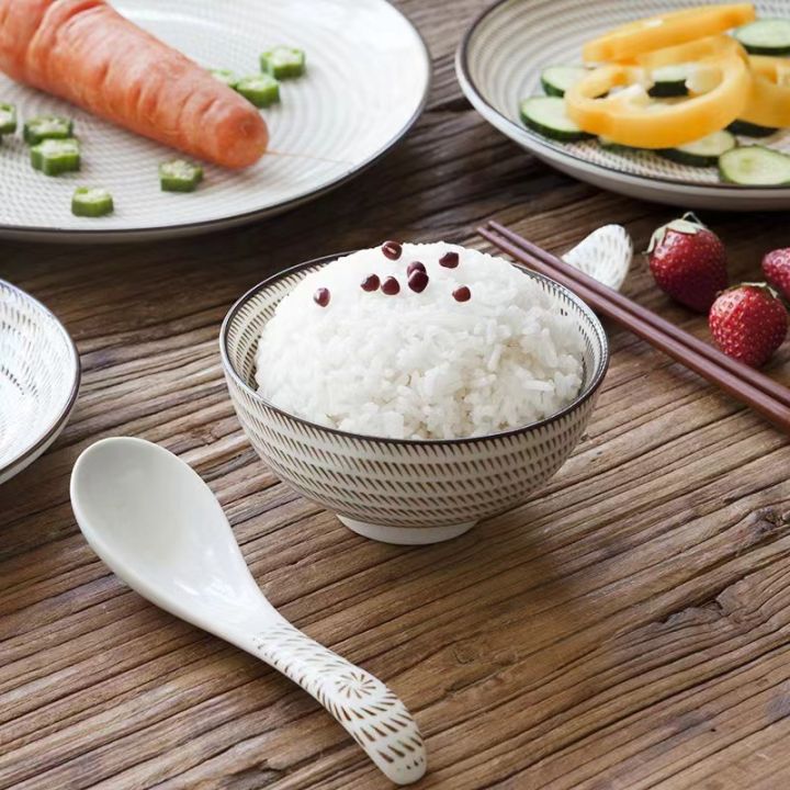 ชุดอุปกรณ์บนโต๊ะอาหารเซรามิกญี่ปุ่นจานพาณิชย์ร้านอาหารจานเล็กจานตื้นจานสเต็กในครัวเรือนถ้วยใหญ่ลิง