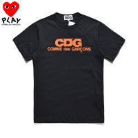 COMME Des Garcons เสื้อยืดสตรีผ้าฝ้ายแท้สำหรับผู้ชายเสื้อยืดแขนสั้นนุ่มสบายเสื้อผ้าคู่รักน่ารักใส่สบาย