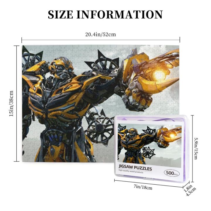 bumblebee-transformers-wooden-jigsaw-puzzle-500-pieces-educational-toy-painting-art-decor-decompression-toys-500pcs