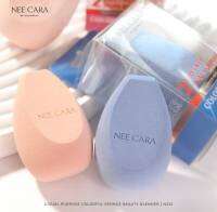 N222 NEE CARA พัฟฟองน้ำลงรองพื้น เนื้อนุ่มเด้ง ไม่กินรองพื้น 2 DRY+WET DUAL PURPOSE COLORFUL SPONG มีให้เลือก 2 สี