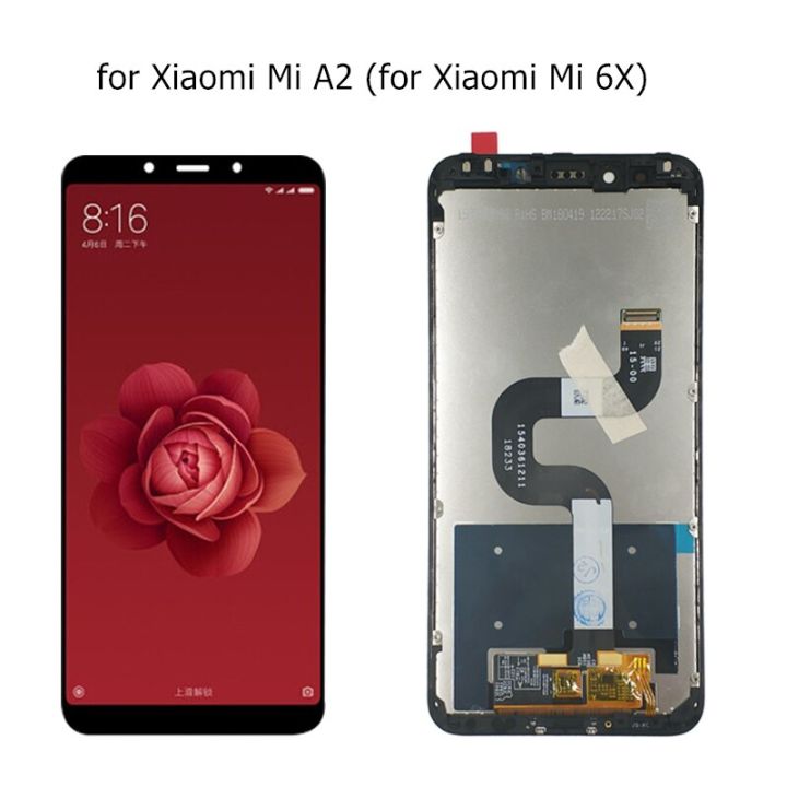 100-สำหรับ-xiaomi-mi-a2-lite-mi-a2หน้าจอแอลซีดีตัวซ่อมหน้าจอสัมผัสสัมผัสหน้าจออะไหล่จอแอลซีดีชิ้นส่วน