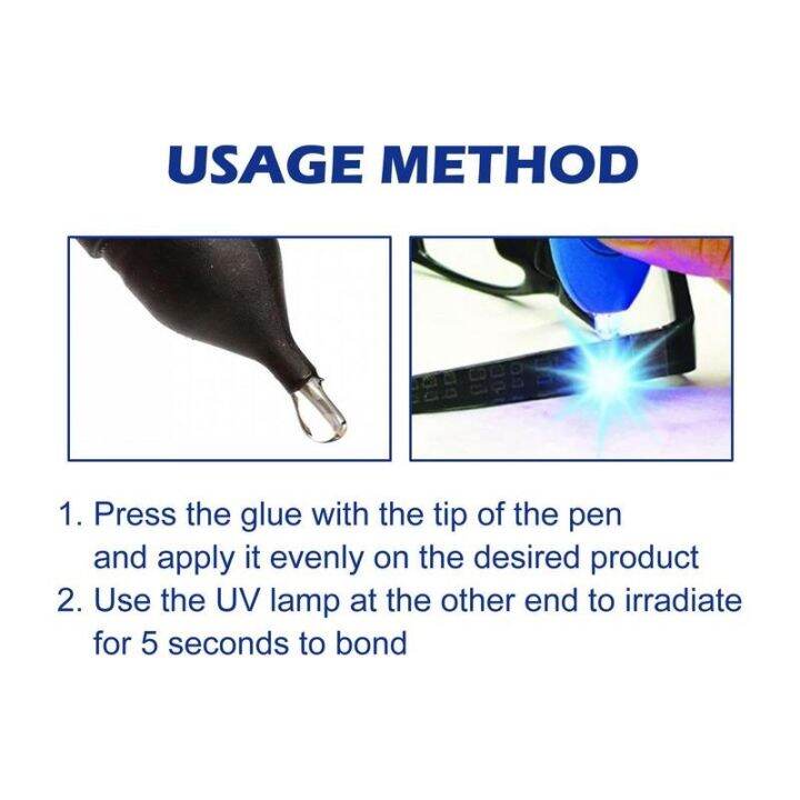 uv-glue-for-glass-5-second-curing-glue-pen-liquid-welder-with-light-quick-dry-welding-compound-pen-repair-tool-for-metal-glass
