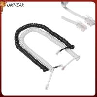 UMMEAX สีขาว เกลียว ขด ทองแดง เส้นโค้งโทรศัพท์ สายโทรศัพท์ สายต่อ สายโทรศัพท์