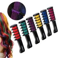 【CW】 Non-toxic One-time Hair Color Comb 6 Colors Dye Kits Temporary party Wax