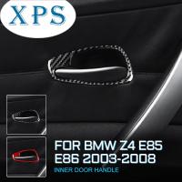 สติกเกอร์ตกแต่งมือจับประตูรถคาร์บอนไฟเบอร์ Xps สำหรับ E85 Z4 BMW E86อุปกรณ์เสริม2003-2008